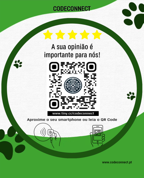 placa qrcode verde nfc codeconnect